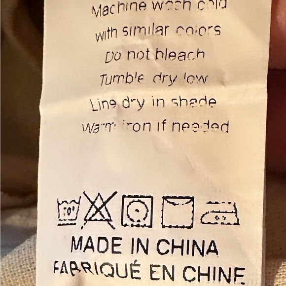 Men's Linen Cotton Beige Pants Size‎ XL. NEW - Picture 15 of 15